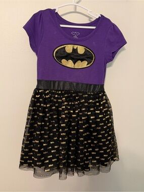 DC Comics Batgirl Purple Tutu‎ Dress Girls Size 4T
